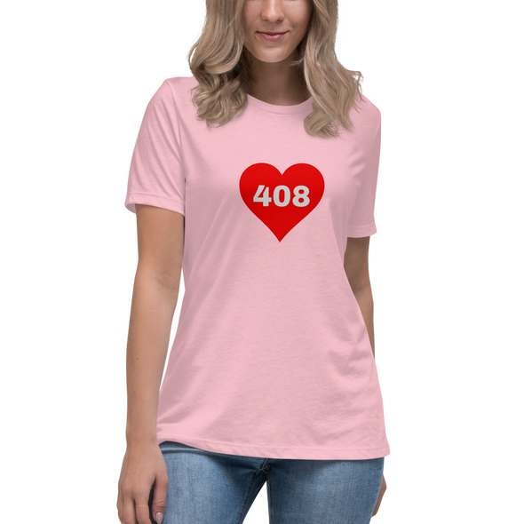 AREA CODE 408 Women's Relaxed T-Shirt