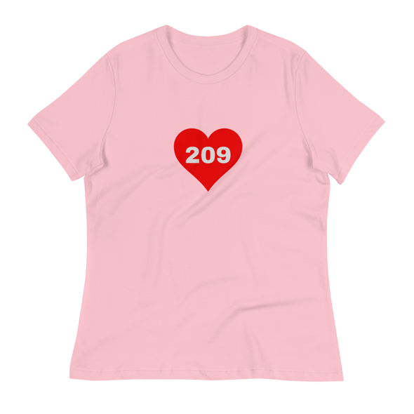 AREA CODE 209 Women's Relaxed T-Shirt