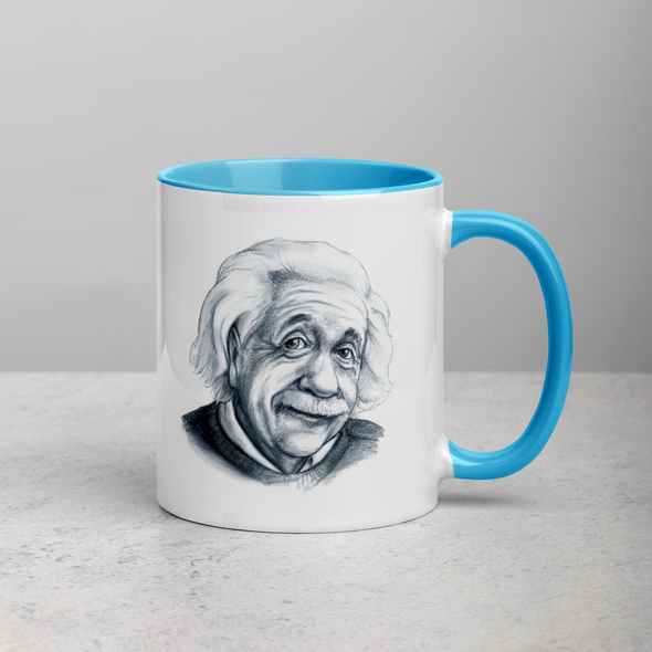 Einstein Mugs with Color Inside