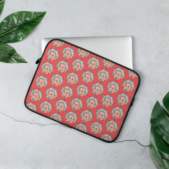 Red Einstein Laptop Sleeve
