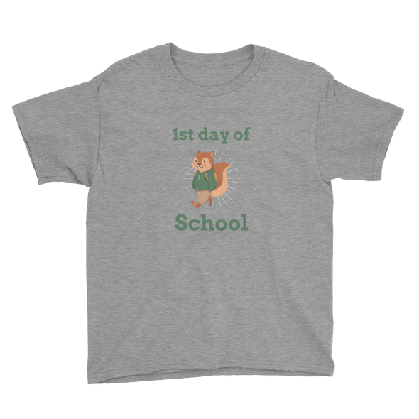 FIRST DAY OF SCHOOL Youth Short Sleeve T-Shirt