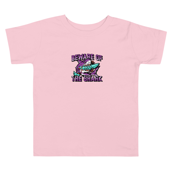 BEWARE OF THE SHARK Toddler Short Sleeve Tee