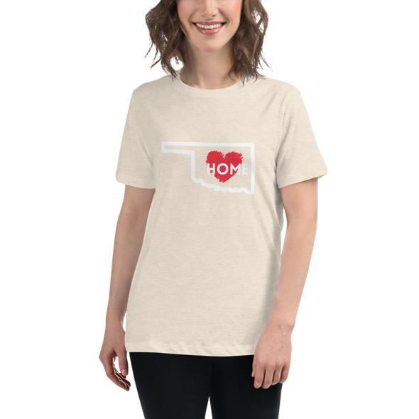 OKLAHOMA IS HOME Women's Relaxed T-Shirt
