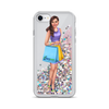 #darskeegirl Liquid Glitter iPhone Case