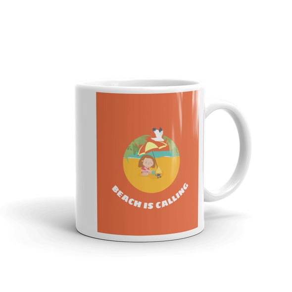 BEACH IS CALLING Mug | Cute Ceramic Tea Mug  Ceramic Coffee Cups |