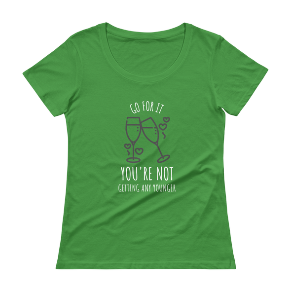 GO FOR IT Ladies' Scoopneck T-Shirt