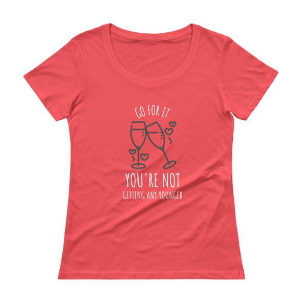 GO FOR IT Ladies' Scoopneck T-Shirt