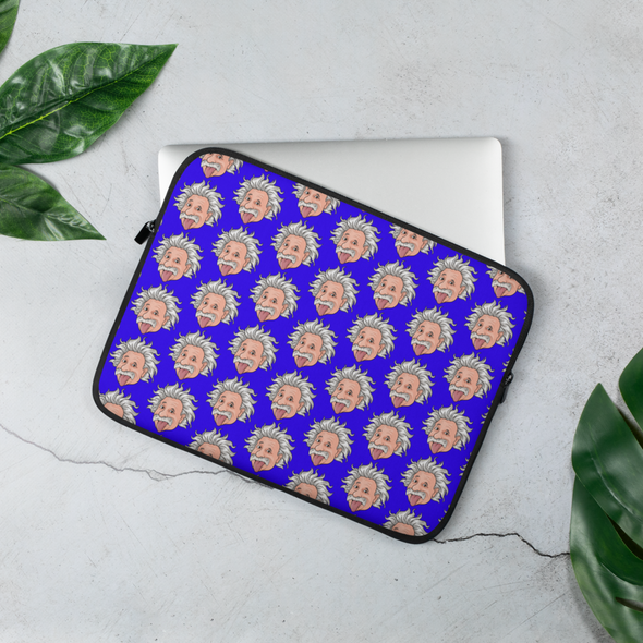 Blue Einstein Laptop Sleeve