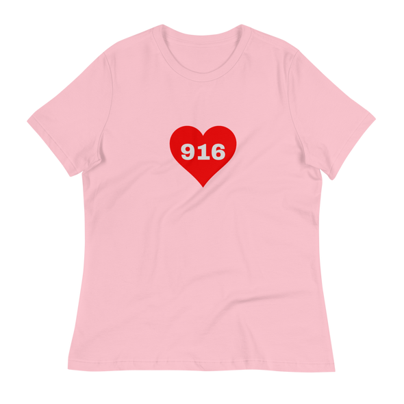 AREA CODE 916 Women's Relaxed T-Shirt