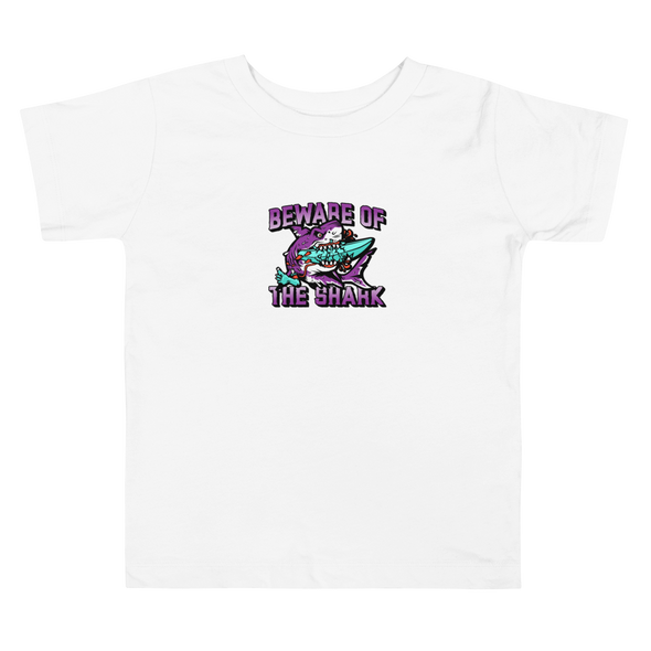 BEWARE OF THE SHARK Toddler Short Sleeve Tee