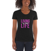 LIVING MY BEST LIFE Women's Crew Neck T-shirt