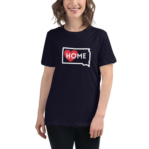 SOUTH DAKOTA IS HOME Women's Relaxed T-Shirt