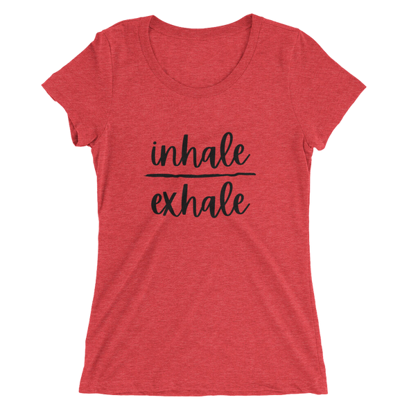 Inhale and Exhale Ladies' short sleeve t-shirt