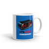 MUG WITH DIGITAL CLOCK ON BLUE BACKGROUND READS IT'S 4:20 SOMEWHERE