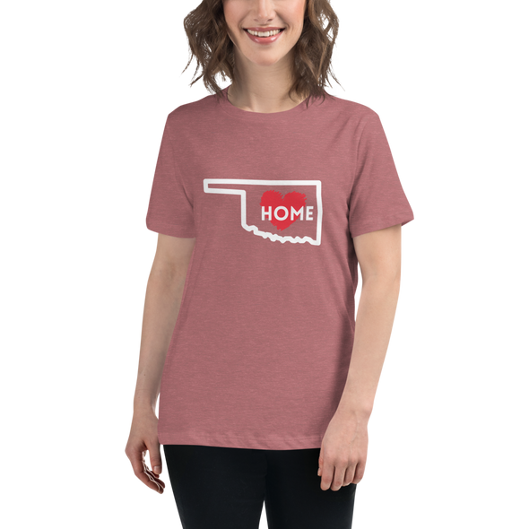 OKLAHOMA IS HOME Women's Relaxed T-Shirt