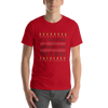 Man wearing red t-shirt that says It's the Most Wonderful Time For a Beer