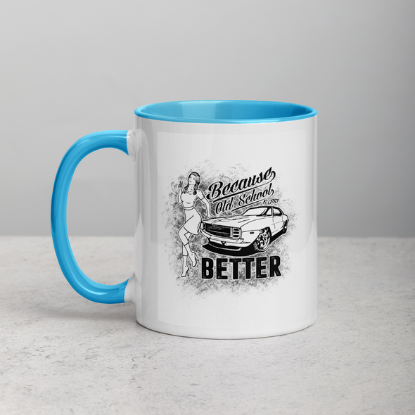 Old School Camaro Mug with Color Inside