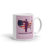 COFFEE MUG WITH VETERAN SALUTING WITH TEXT I MARRIED MY HERO, PROUD VETERAN WIFE