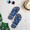 BLUE DIAMOND PATTERN Flip-Flops