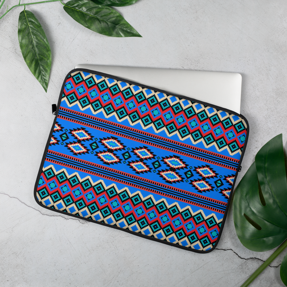 BLUE DIAMOND PATTERN Laptop Sleeve