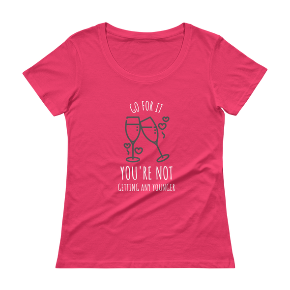 GO FOR IT Ladies' Scoopneck T-Shirt