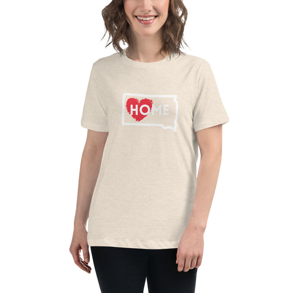 SOUTH DAKOTA IS HOME Women's Relaxed T-Shirt