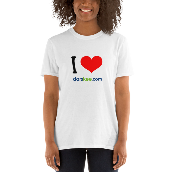 I LOVE darskee.com Short-Sleeve Unisex T-Shirt