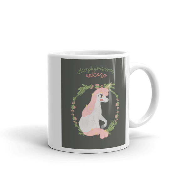 ACCEPT YOUR INNER UNICORN Mug | Coffee lover mug Ceramic Mug Tea Mug |