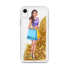 #darskeegirl Liquid Glitter iPhone Case