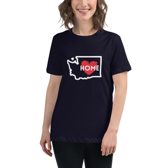 WASHINGTON IS HOME Women's Relaxed T-Shirt