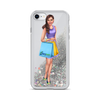 #darskeegirl Liquid Glitter iPhone Case