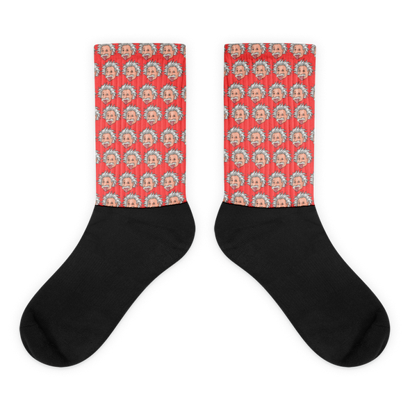 Red Einstein Socks