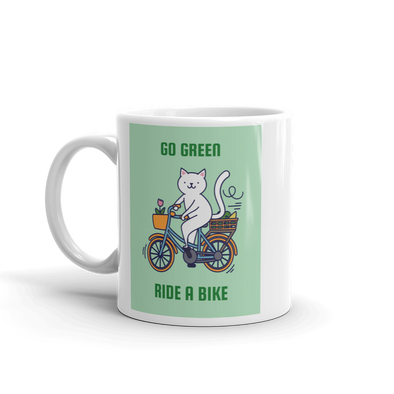 GO GREEN RIDE A BIKE Mug