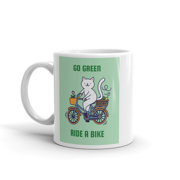 GO GREEN RIDE A BIKE Mug
