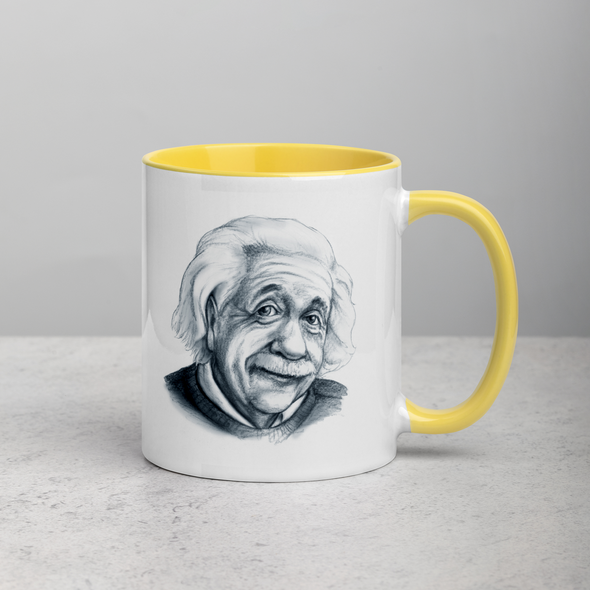 Einstein Mugs with Color Inside