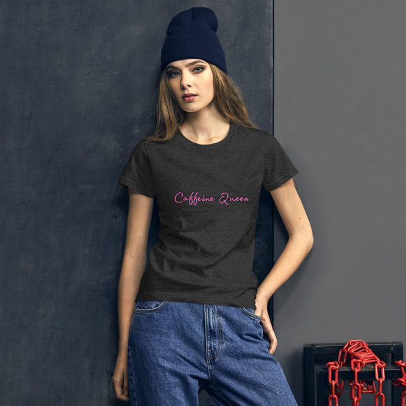 CAFFEINE QUEEN Women's short sleeve t-shirt | Sexy Printed T-Shirt |