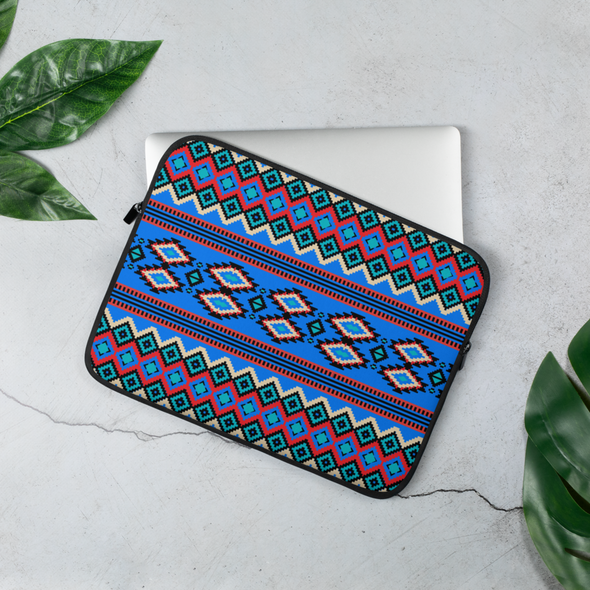 BLUE DIAMOND PATTERN Laptop Sleeve