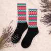 PINK AND BLUE PATTERN Socks