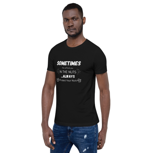 SOMETIMES LIFE KICKS YOU Premium Short-Sleeve Unisex T-Shirt