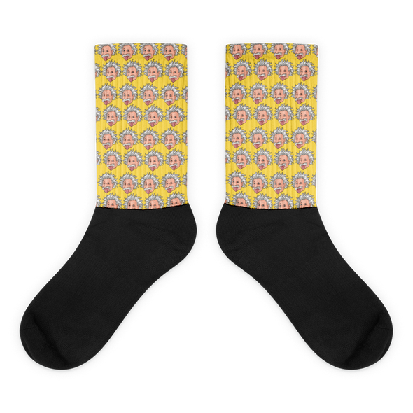 Yellow Einstein Socks