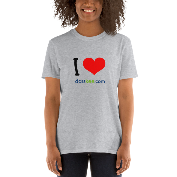 I LOVE darskee.com Short-Sleeve Unisex T-Shirt