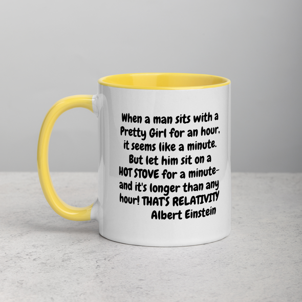 Einstein Relativity Mug with Color Inside