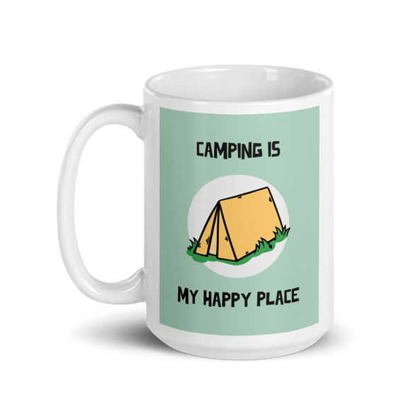 CAMPING IS MY HAPPY PLACE Mug