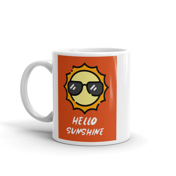 HELLO SUNSHINE Mug | Colorful Cups Coffee Lover Mug Ceramic Tea Mug |