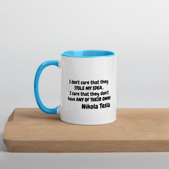 Nikola Tesla Mug with Color Inside