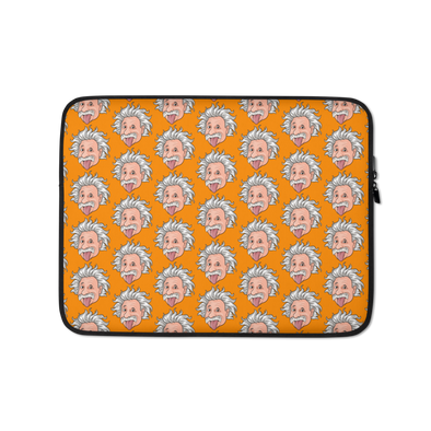 Orange Einstein Laptop Sleeve