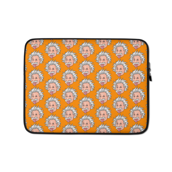 Orange Einstein Laptop Sleeve