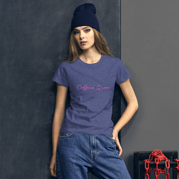 CAFFEINE QUEEN Women's short sleeve t-shirt | Sexy Printed T-Shirt |