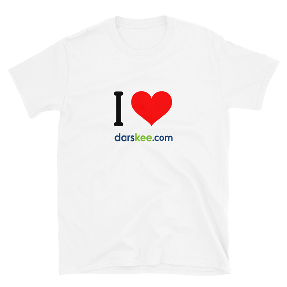 I LOVE darskee.com Short-Sleeve Unisex T-Shirt
