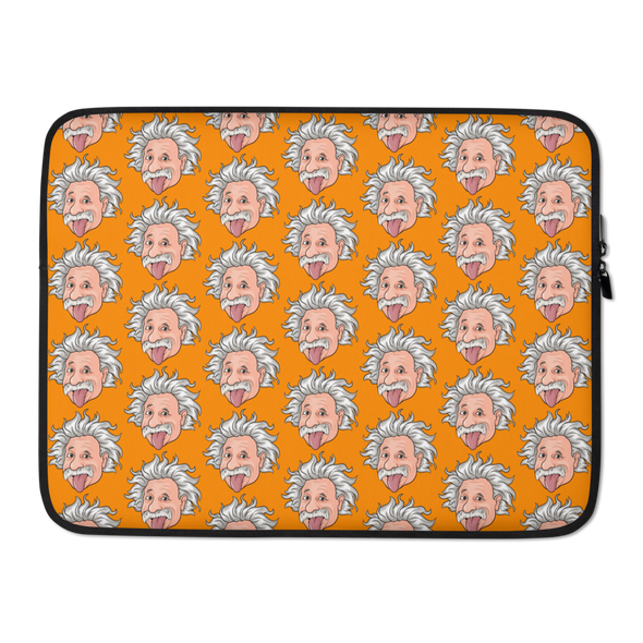 Orange Einstein Laptop Sleeve